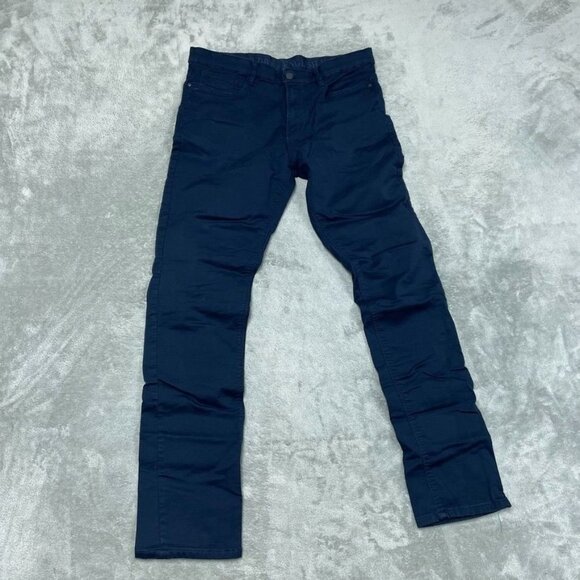 English Laundry Navy Blue Chino Pants Mens 34X34 Cotton Blend Slim Fit a1161 - Picture 1 of 6